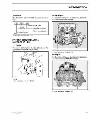 Bombardier SeaDoo 2001 factory shop manual, Page 9