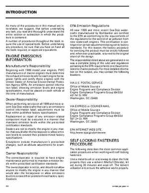 Bombardier SeaDoo 2001 factory shop manual, Page 14