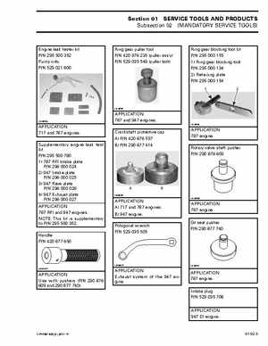 Bombardier SeaDoo 2001 factory shop manual, Page 24