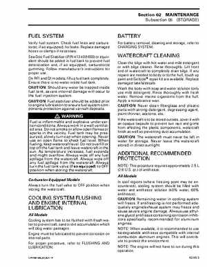 Bombardier SeaDoo 2001 factory shop manual, Page 50