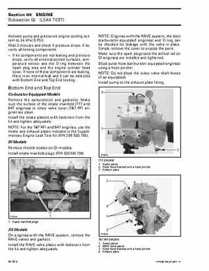 Bombardier SeaDoo 2001 factory shop manual, Page 72