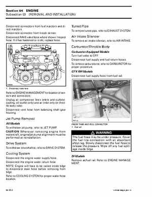 Bombardier SeaDoo 2001 factory shop manual, Page 78