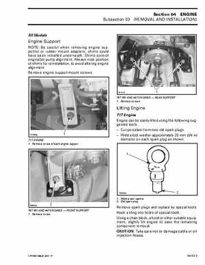 Bombardier SeaDoo 2001 factory shop manual, Page 79