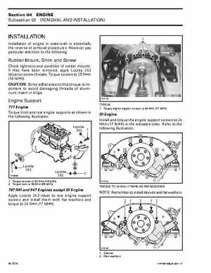 Bombardier SeaDoo 2001 factory shop manual, Page 82
