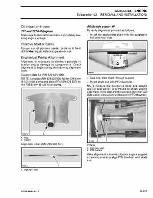 Bombardier SeaDoo 2001 factory shop manual, Page 83