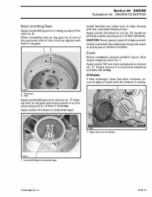 Bombardier SeaDoo 2001 factory shop manual, Page 101