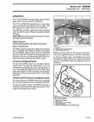 Bombardier SeaDoo 2001 factory shop manual, Page 106