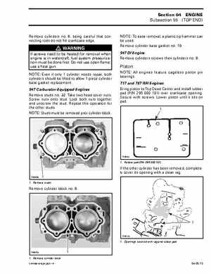 Bombardier SeaDoo 2001 factory shop manual, Page 114