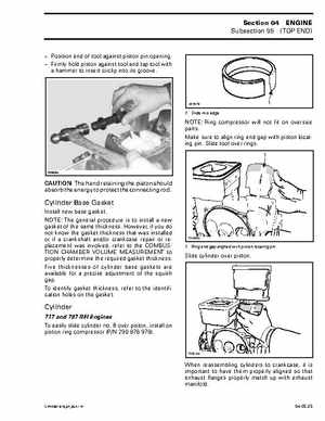 Bombardier SeaDoo 2001 factory shop manual, Page 126