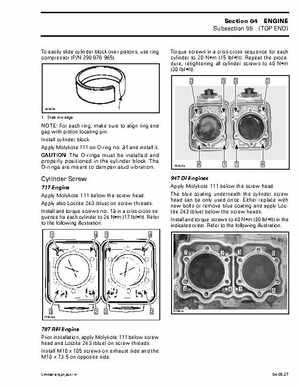 Bombardier SeaDoo 2001 factory shop manual, Page 128