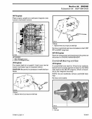 Bombardier SeaDoo 2001 factory shop manual, Page 141