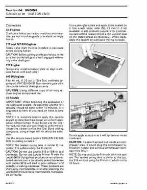 Bombardier SeaDoo 2001 factory shop manual, Page 154