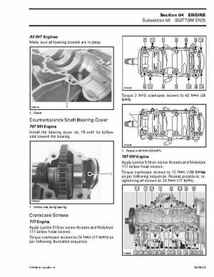 Bombardier SeaDoo 2001 factory shop manual, Page 155
