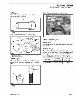 Bombardier SeaDoo 2001 factory shop manual, Page 164