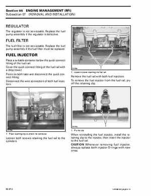 Bombardier SeaDoo 2001 factory shop manual, Page 212