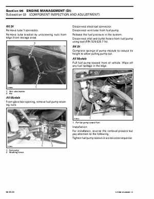Bombardier SeaDoo 2001 factory shop manual, Page 242