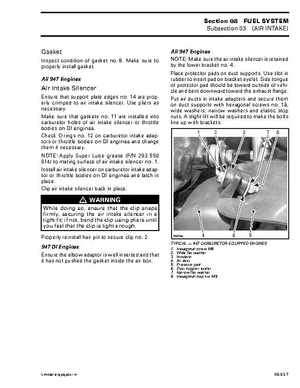 Bombardier SeaDoo 2001 factory shop manual, Page 313