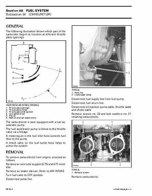 Bombardier SeaDoo 2001 factory shop manual, Page 315