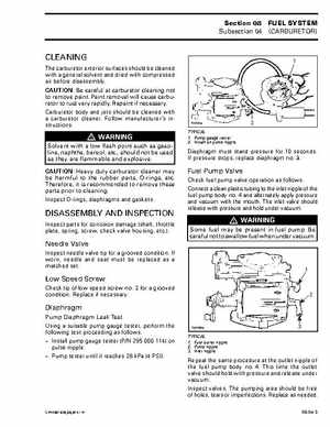 Bombardier SeaDoo 2001 factory shop manual, Page 316