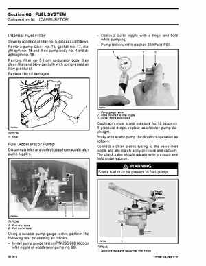 Bombardier SeaDoo 2001 factory shop manual, Page 317