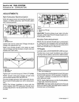 Bombardier SeaDoo 2001 factory shop manual, Page 321
