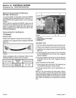 Bombardier SeaDoo 2001 factory shop manual, Page 361