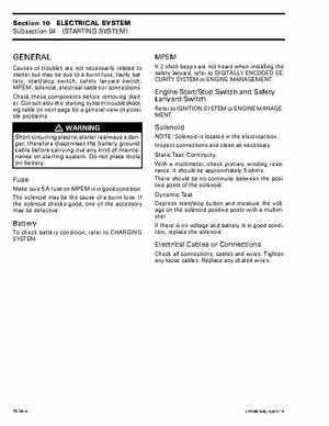 Bombardier SeaDoo 2001 factory shop manual, Page 380