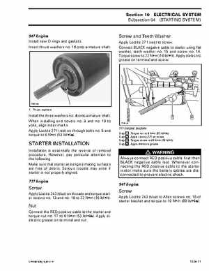 Bombardier SeaDoo 2001 factory shop manual, Page 387