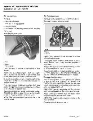 Bombardier SeaDoo 2001 factory shop manual, Page 410