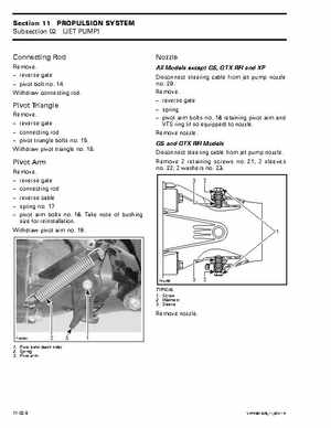 Bombardier SeaDoo 2001 factory shop manual, Page 412