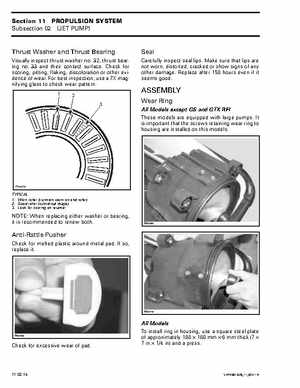 Bombardier SeaDoo 2001 factory shop manual, Page 418
