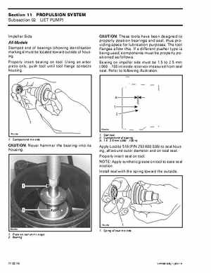 Bombardier SeaDoo 2001 factory shop manual, Page 420