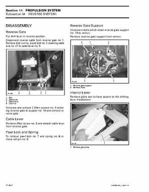 Bombardier SeaDoo 2001 factory shop manual, Page 442