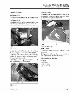 Bombardier SeaDoo 2001 factory shop manual, Page 447