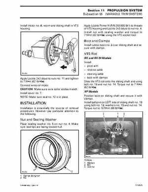 Bombardier SeaDoo 2001 factory shop manual, Page 453