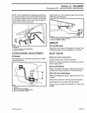 Bombardier SeaDoo 2001 factory shop manual, Page 499