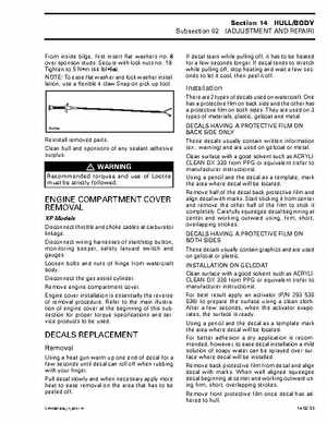 Bombardier SeaDoo 2001 factory shop manual, Page 507