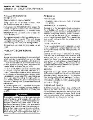Bombardier SeaDoo 2001 factory shop manual, Page 508