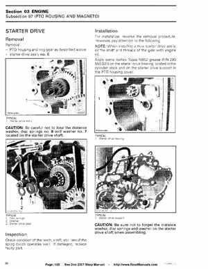 Bombardier SeaDoo 2007 factory shop manual, Page 108