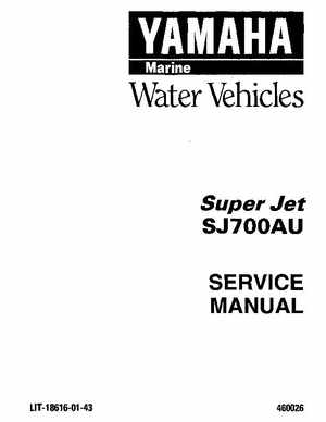 1996-2007 WaveRunner SuperJet 700 SJ700AU Service Manual, Page 2
