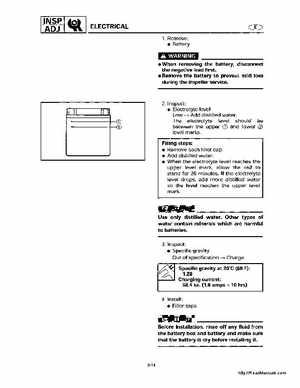 1998-2000 Yamaha WaveRunner GP800 Factory Service Manual, Page 39