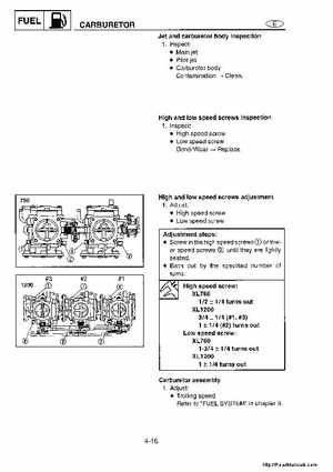 1998-2004 Yamaha WaveRunner XL700 XL760 XL1200 Factory Service Manual, Page 64