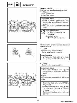 1998-2004 Yamaha WaveRunner XL700 XL760 XL1200 Factory Service Manual, Page 215