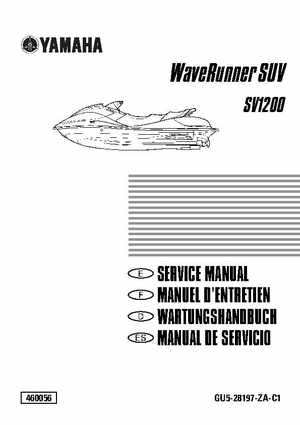 2000-2004 Yamaha WaveRunner SUV SV1200 Service Manual, Page 1