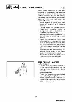 2001-2002 Yamaha XLT800 WaveRunner Service Manual, Page 20