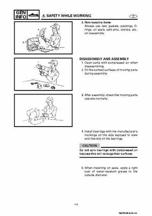 2001-2002 Yamaha XLT800 WaveRunner Service Manual, Page 22
