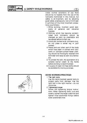 2001-2005 Yamaha WaveRunner GP800R Factory Service Manual, Page 12