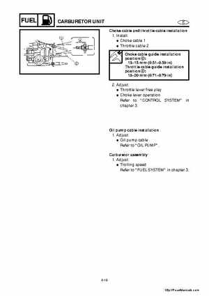 2001-2005 Yamaha WaveRunner GP800R Factory Service Manual, Page 70