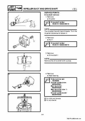 2001-2005 Yamaha WaveRunner GP800R Factory Service Manual, Page 136