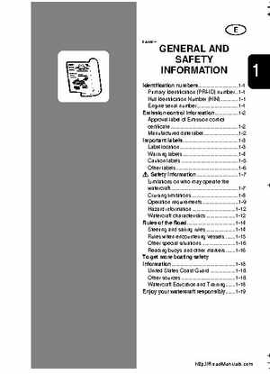 2001-2005 Yamaha WaveRunner GP800R Factory Service Manual, Page 251